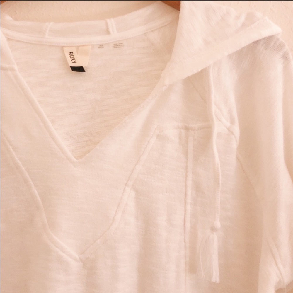 ROXY beach lightweight hoodie pullover shirt NWT - Picture 5 of 6